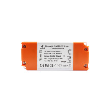 Factory IP20 push dimming DALI dimmable led driver 18w TUV CE